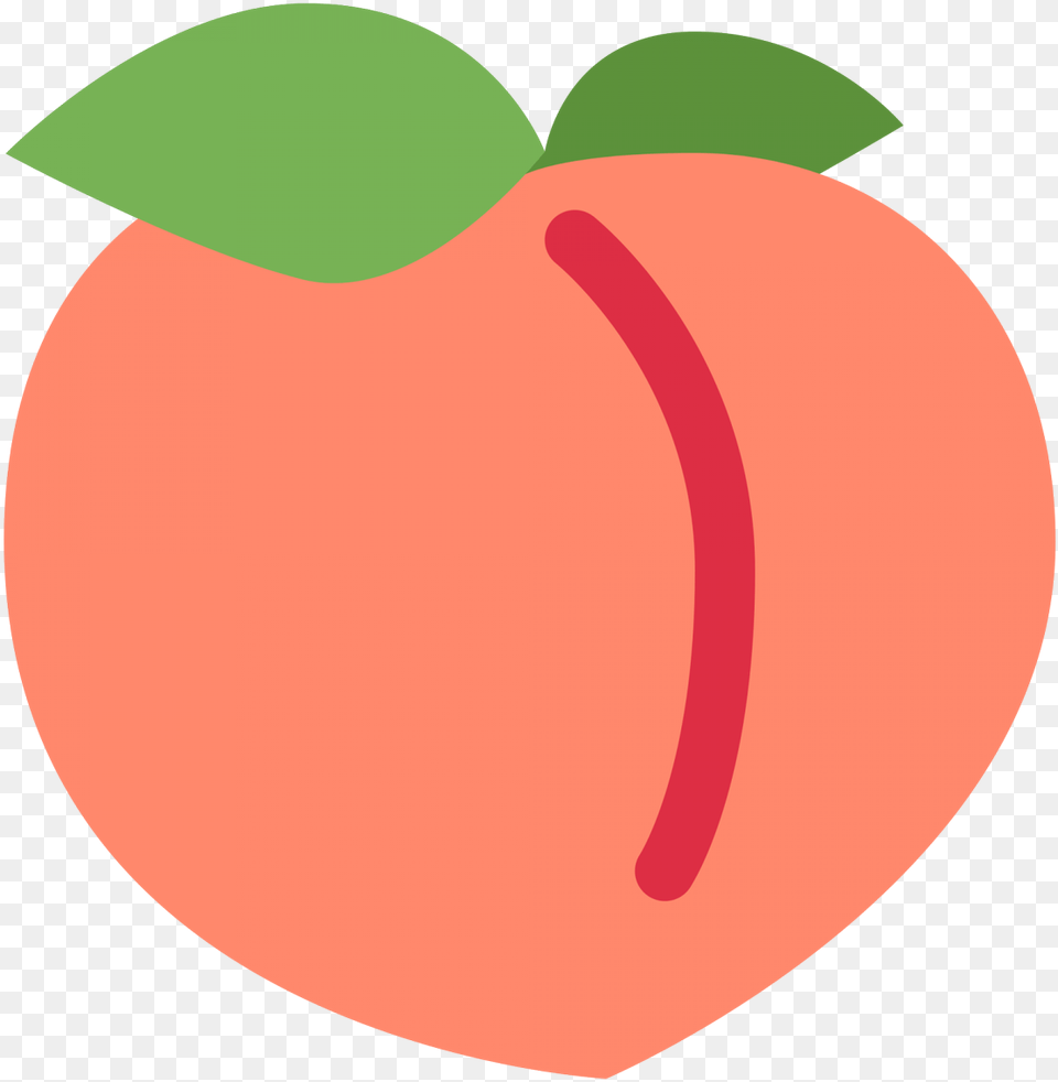Peach Emoji, Produce, Food, Fruit, Plant Png Image