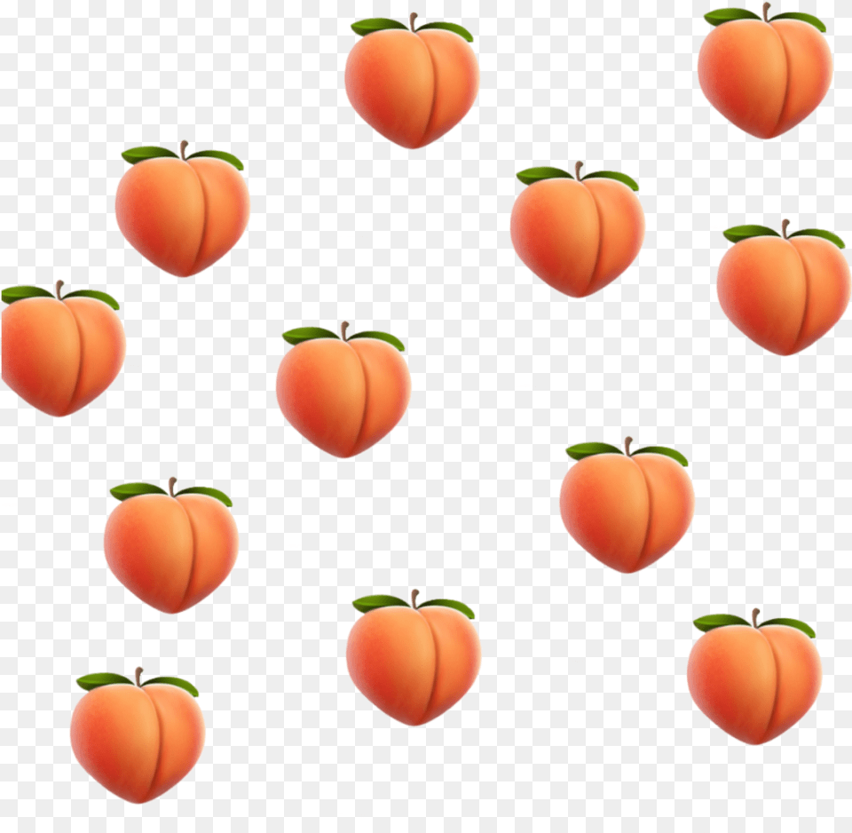 Peach Emoji Background Pls Use Peach Emoji Transparent Background, Food, Fruit, Plant, Produce Free Png