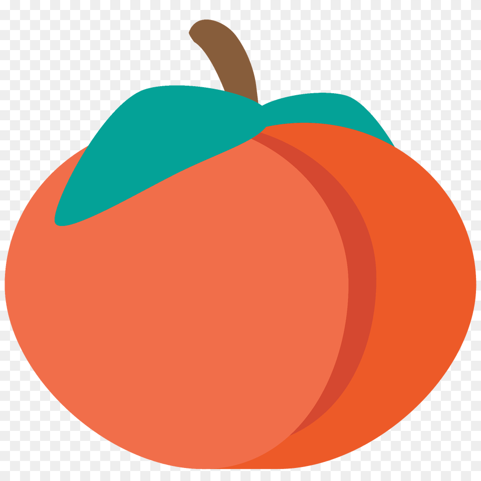 Peach Emoji Clipart, Food, Fruit, Plant, Produce Free Png Download