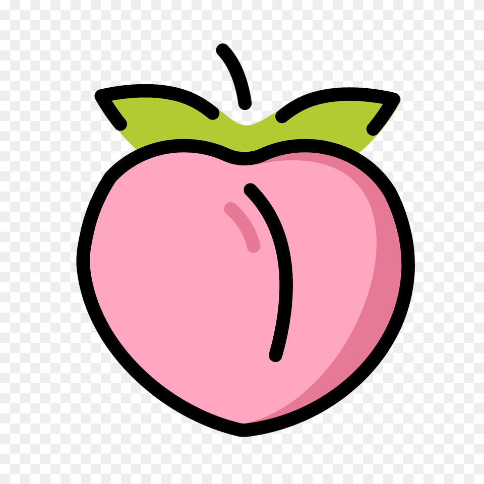 Peach Emoji Clipart, Apple, Food, Fruit, Plant Png