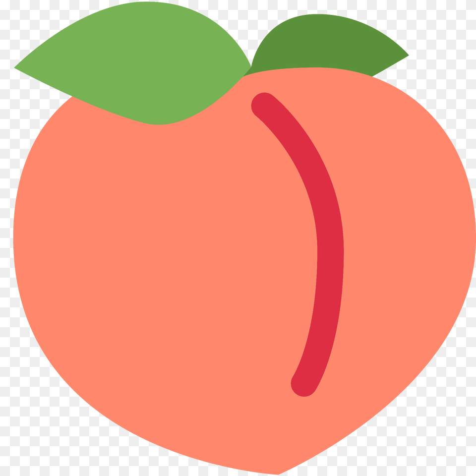 Peach Emoji Clipart, Produce, Food, Fruit, Plant Free Png Download