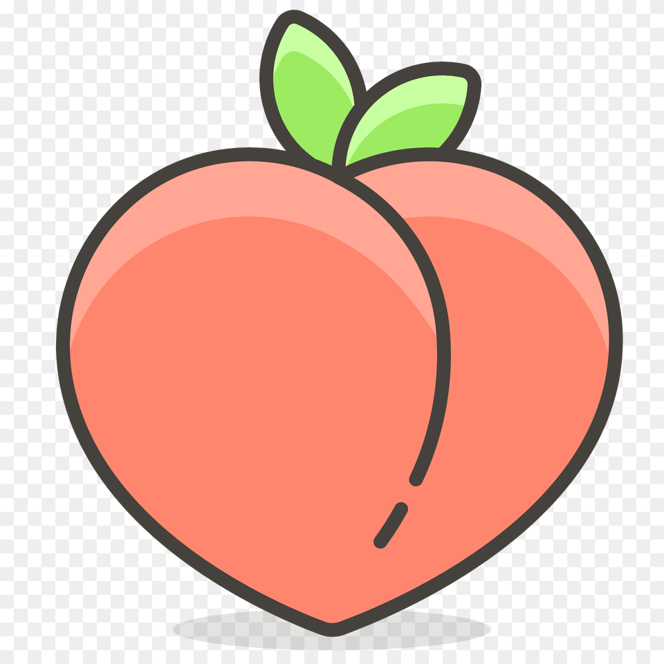 Peach Emoji Clipart, Food, Fruit, Plant, Produce Free Transparent Png