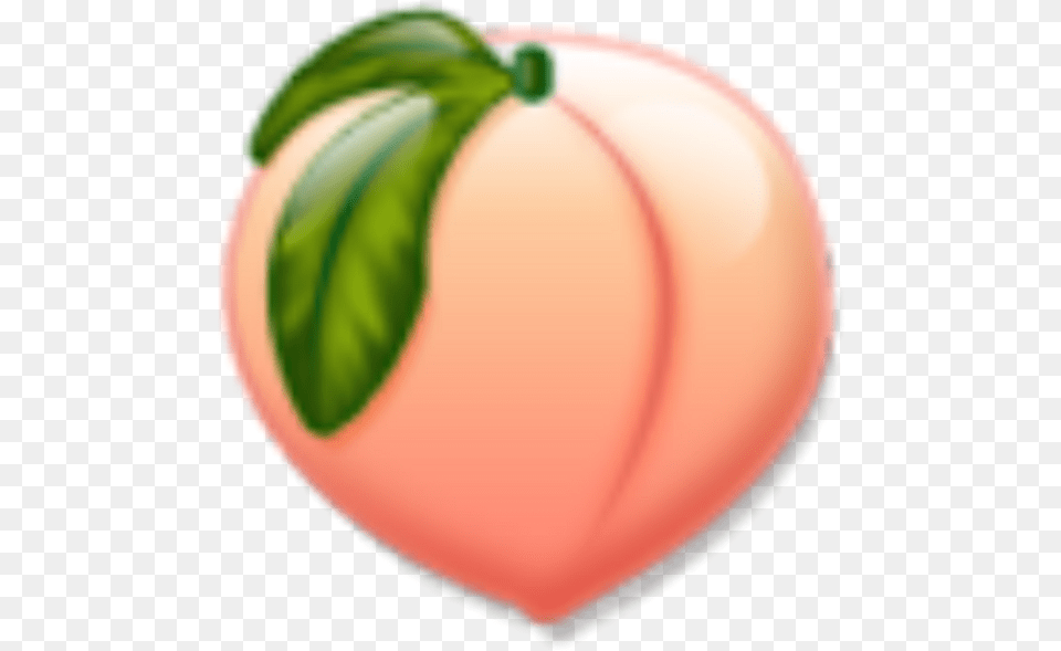 Peach Emoji Fruit Tumblr Peach, Food, Plant, Produce Png