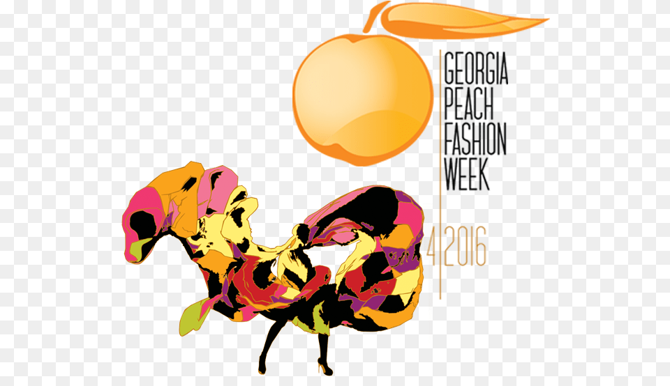 Peach Fashion Week Fashion, Art, Graphics, Modern Art, Person Png
