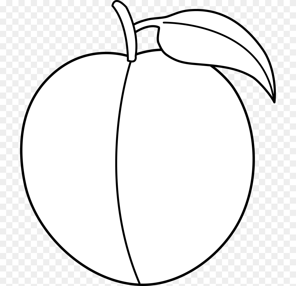 Peach Fruit Coloring Page, Food, Plant, Produce, Astronomy Png