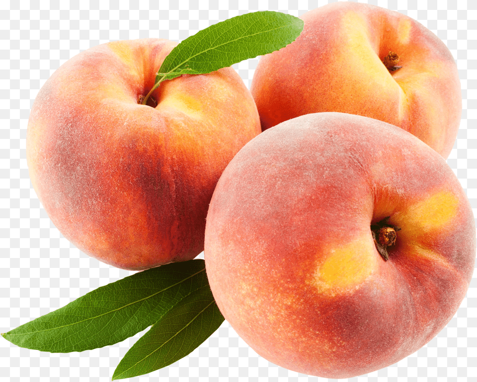 Peach Fruits With Leafs Image Fruits Image In, Apple, Food, Fruit, Plant Free Transparent Png