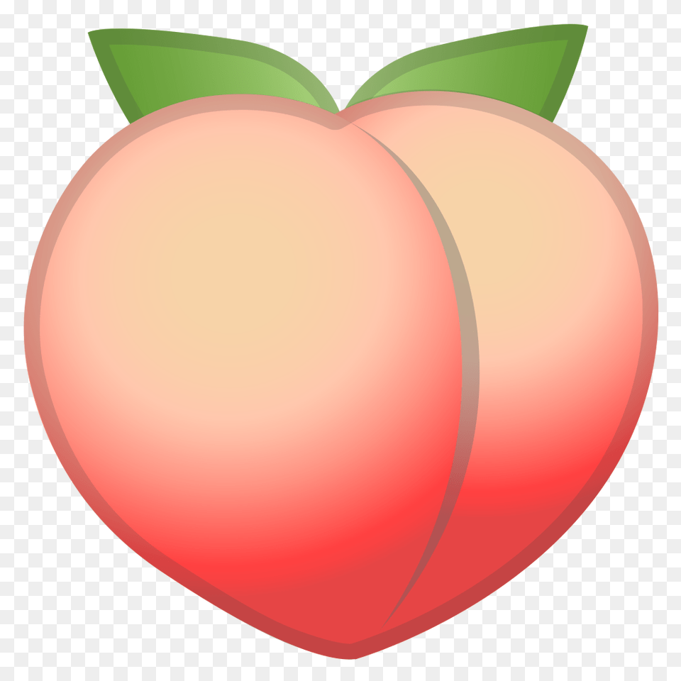 Peach Icon Noto Emoji Food Drink Iconset Google, Produce, Fruit, Plant, Outdoors Png Image