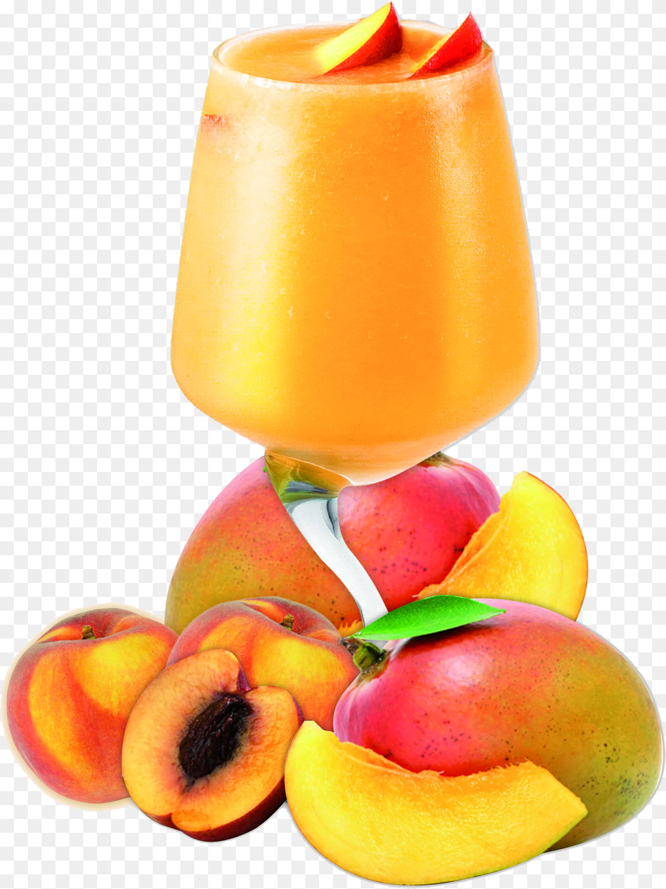 Peach Mango, Food, Fruit, Plant, Produce Free Png Download