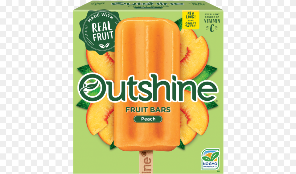 Peach Outshine Bars, Food, Ice Pop Free Png Download