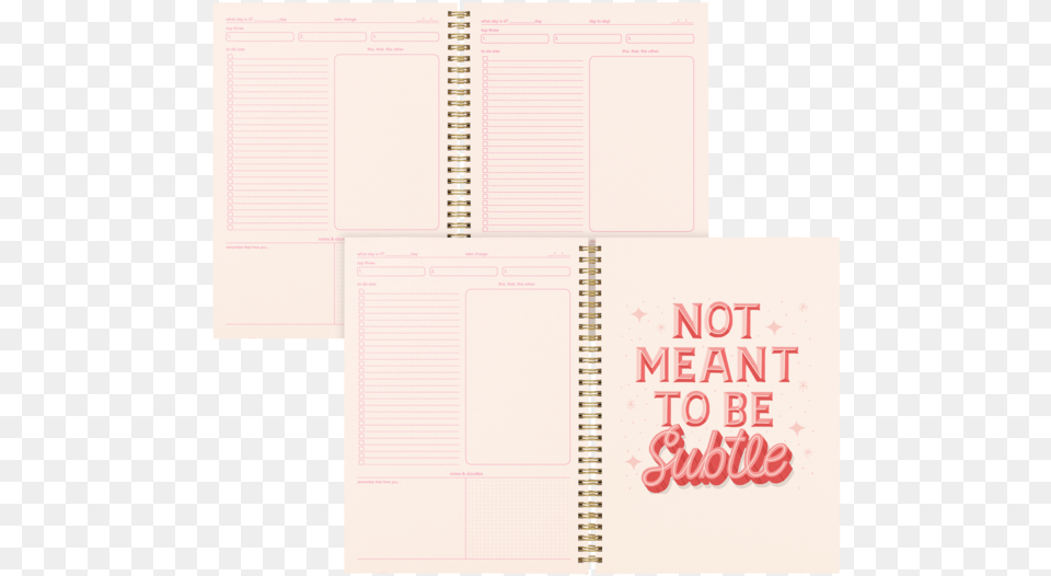 Peach Pages Showing Organizational Pages And Art Pages Paper, Page, Text, Diary Png Image