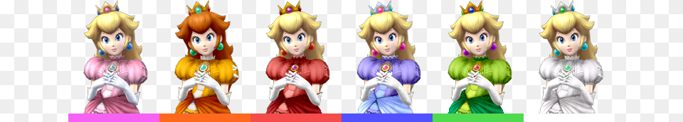 Peach Palette Super Smash Bros Brawl Peach Costumes, Baby, Person, Book, Comics Free Png