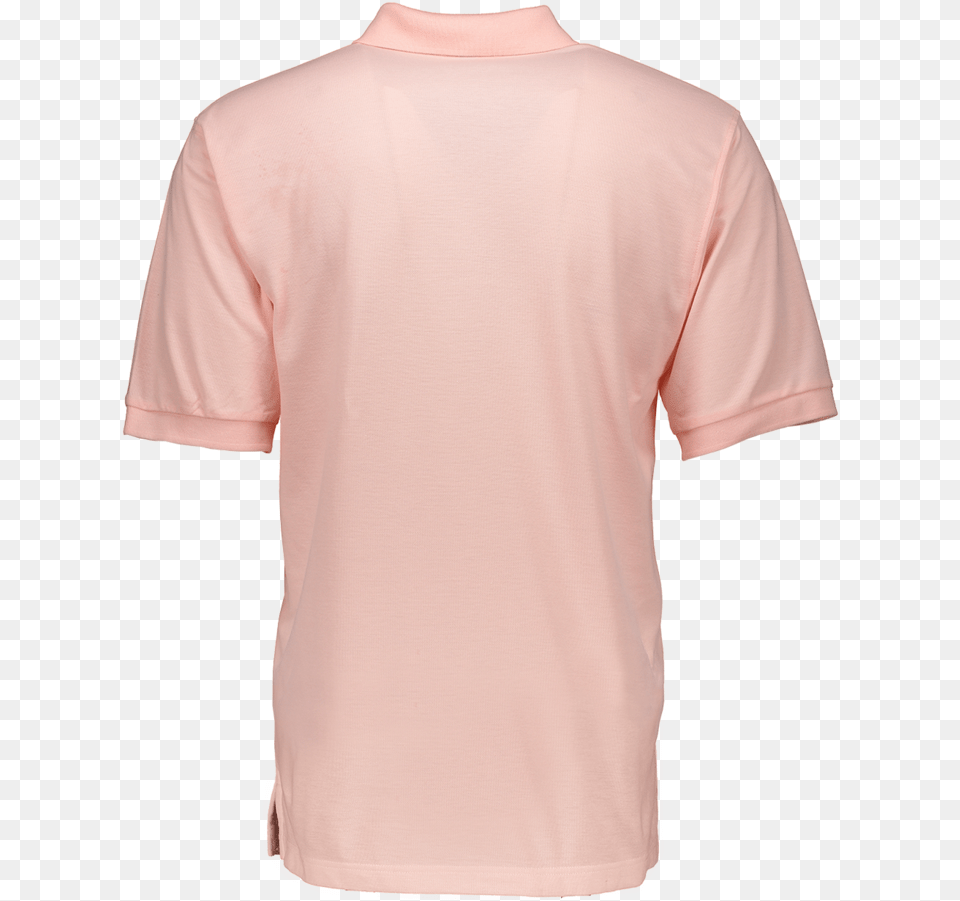 Peach Polo Shirt Back, Clothing, T-shirt Png Image