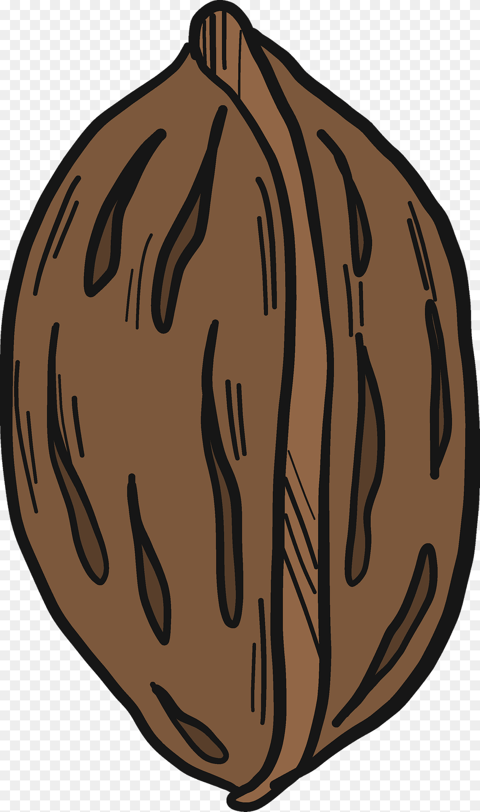 Peach Stone Clipart, Food, Nut, Plant, Produce Png