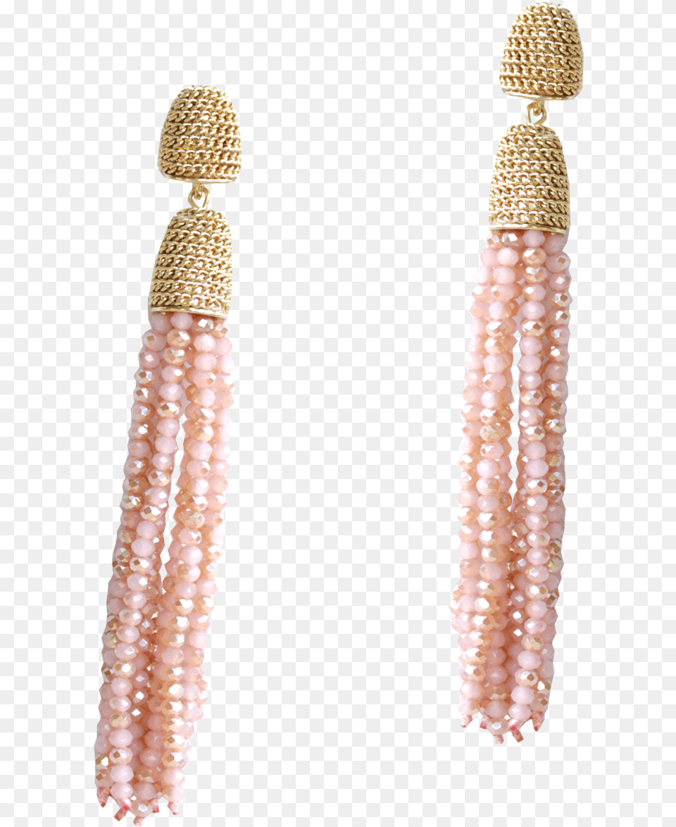 Peach Tassel Earrings Earring, Accessories, Jewelry, Bead, Ornament Png