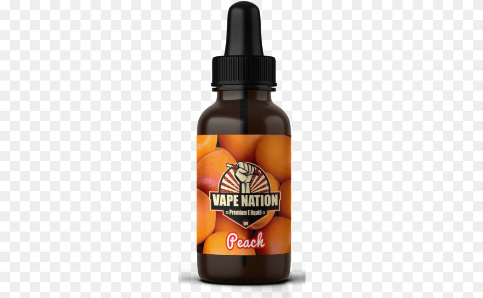 Peach Vaping Liquid 30ml Vapenation Eliquid Antifreeze Vape Juice, Food, Fruit, Plant, Produce Png Image
