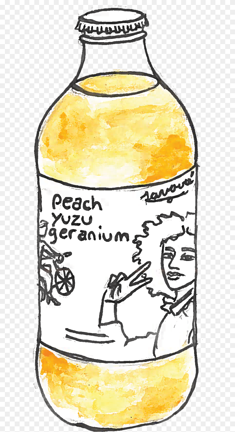 Peach Yuzu Geranium Soda, Face, Person, Head, Alcohol Free Transparent Png