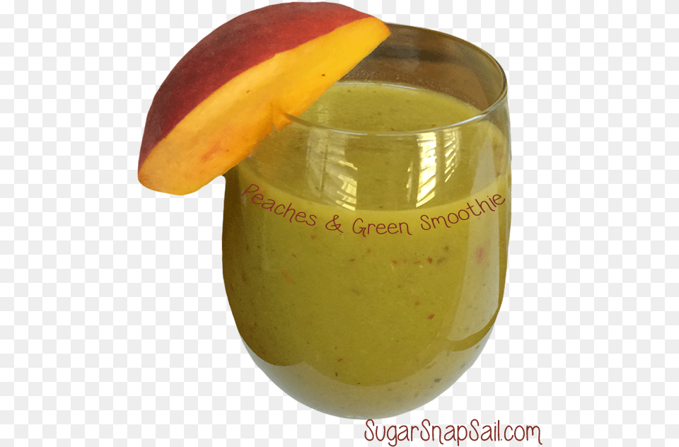 Peaches Amp Green Smoothie Health Shake, Food, Fruit, Plant, Produce Png Image