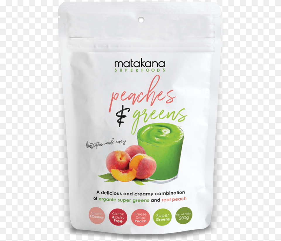 Peaches Amp Greens 200g Juicebox, Food, Fruit, Plant, Produce Free Png Download