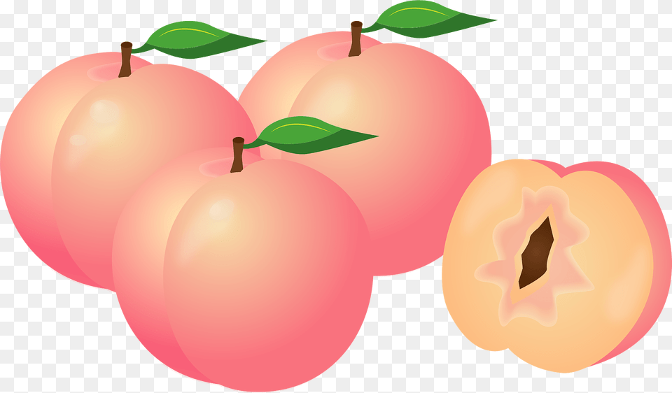 Peaches Clipart, Food, Fruit, Plant, Produce Free Png Download