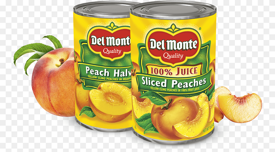 Peaches Del Monte Canned Peaches, Food, Fruit, Plant, Produce Free Transparent Png