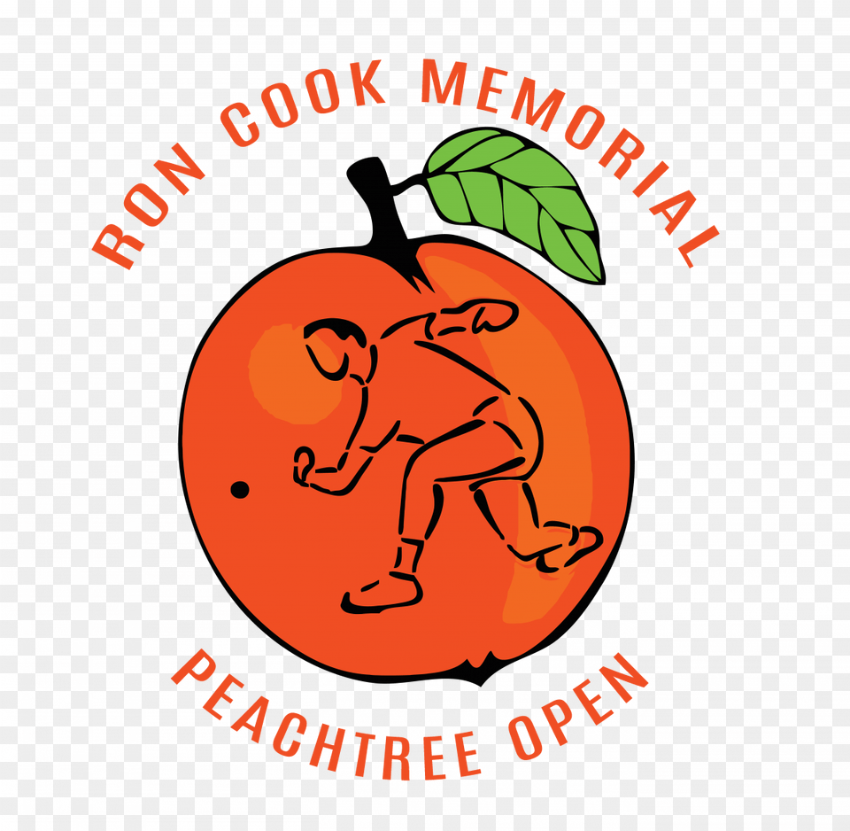 Peachtree Oepn Logo Ron Cook, Food, Fruit, Plant, Produce Free Transparent Png