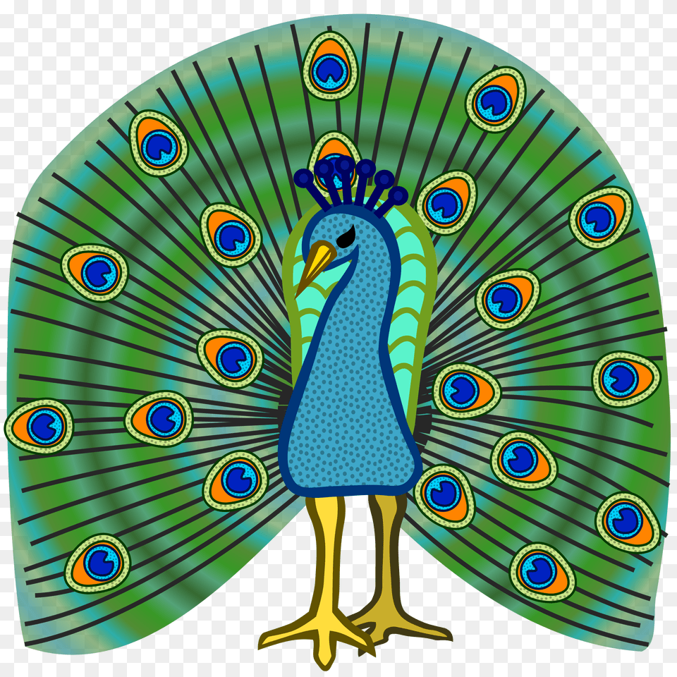 Peacock, Disk, Animal, Bird Png
