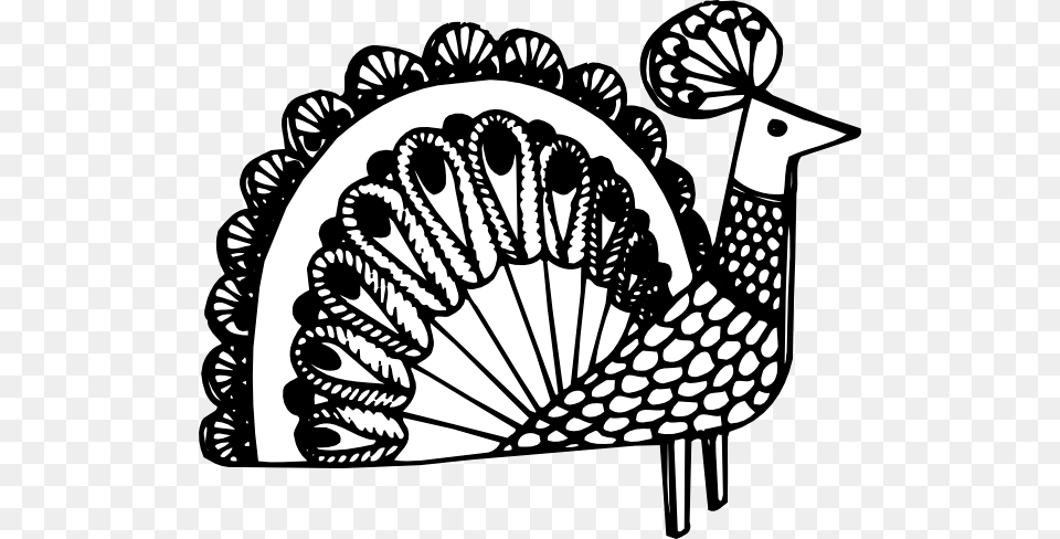 Peacock Black And White Clip Art, Animal, Bird, Dinosaur, Reptile Png