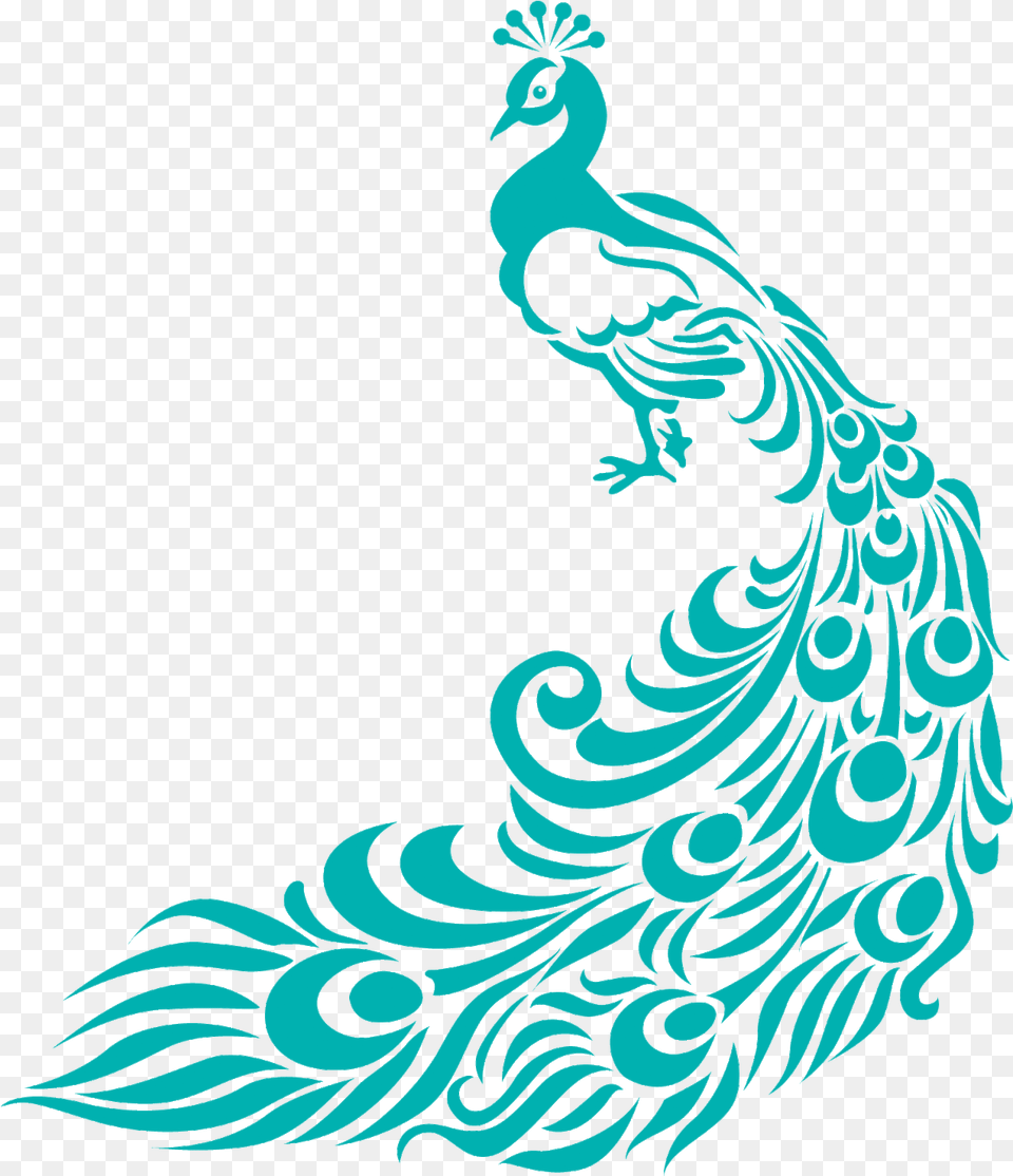 Peacock Clipart Border Simple Fabric Painting Designs, Pattern, Animal, Bird Free Transparent Png