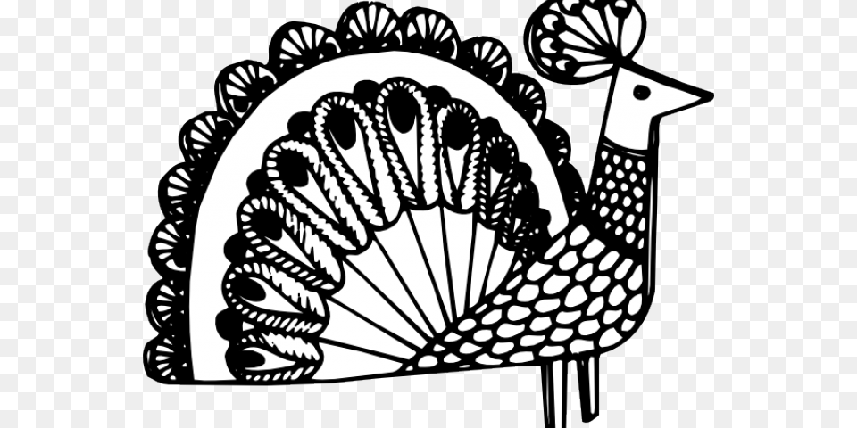 Peacock Clipart Line Art Free Transparent Png