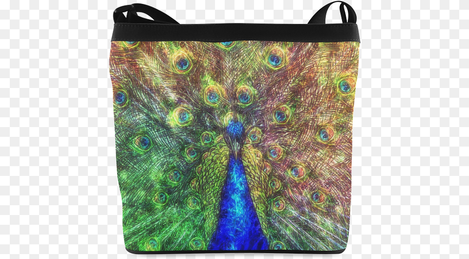 Peacock Crossbody Bags Canvas Print, Accessories, Animal, Bag, Bird Free Png