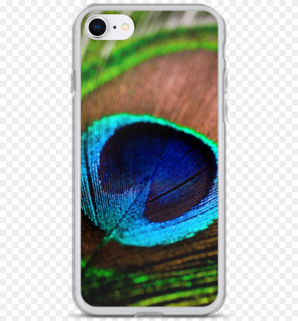 Peacock Feather Iphone Case Mobile Phone, Electronics, Mobile Phone, Person Free Transparent Png