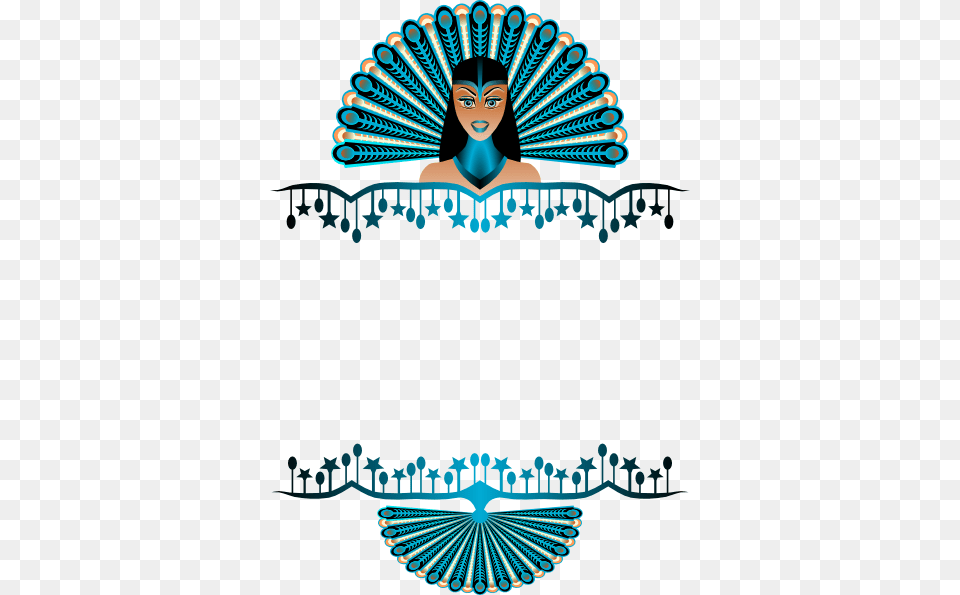 Peacock Girl Border Clip Art, Adult, Female, Person, Woman Free Transparent Png