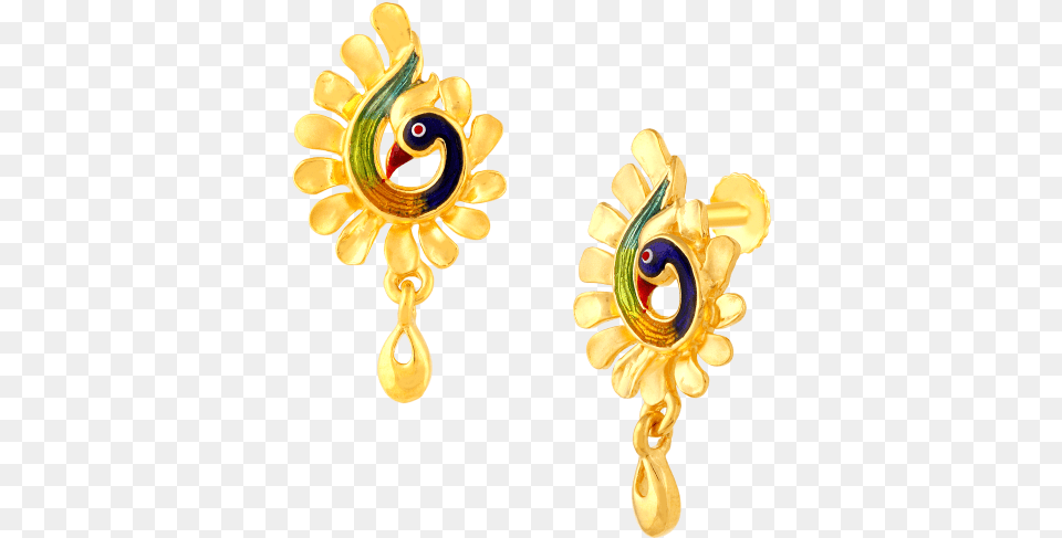 Peacock Gold Earrings, Accessories, Earring, Jewelry Free Transparent Png