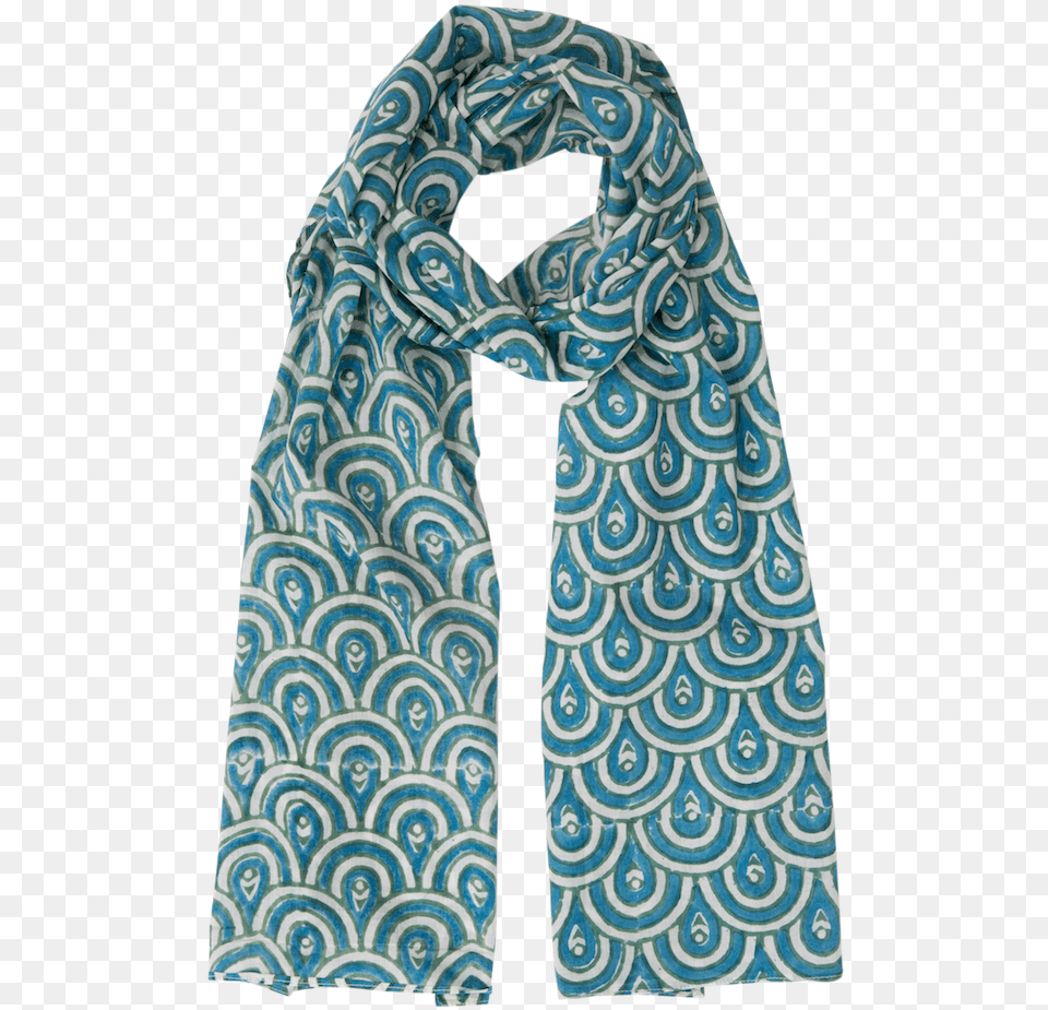Peacock Leaf, Clothing, Scarf, Stole, Pattern Free Png Download