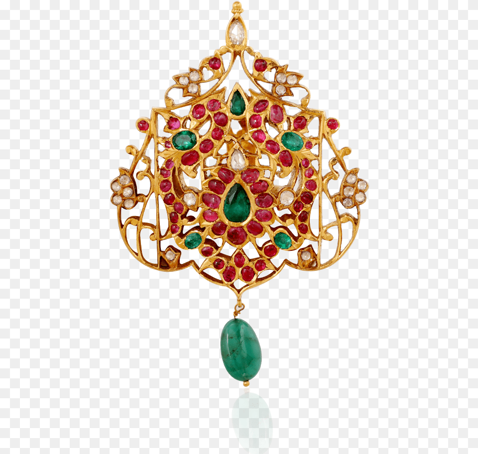 Peacock Plumes Ruby Emerald Pendant Emerald, Accessories, Earring, Jewelry, Gemstone Free Png