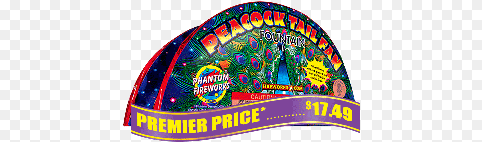 Peacock Tail Fountain Phantom Fireworks, Cap, Clothing, Hat, Advertisement Png