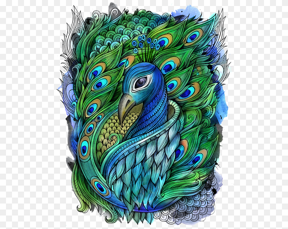 Peacock Wings, Animal, Bird Free Png Download