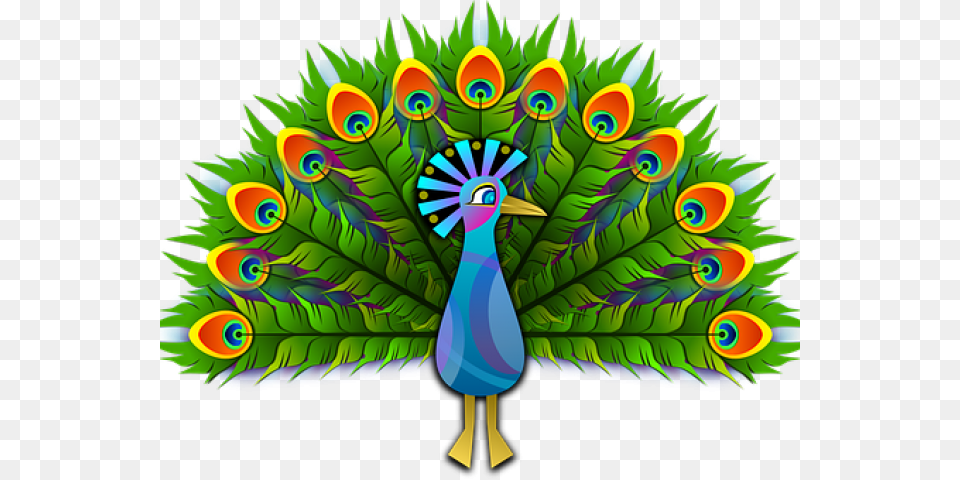 Peafowl Clipart Krishna Crown Clipart Peacock, Animal, Bird, Fish, Sea Life Free Png Download