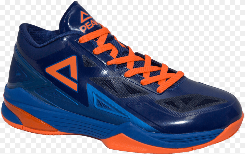 Peak Lightning Blue Orange Sneakers, Clothing, Footwear, Shoe, Sneaker Png Image