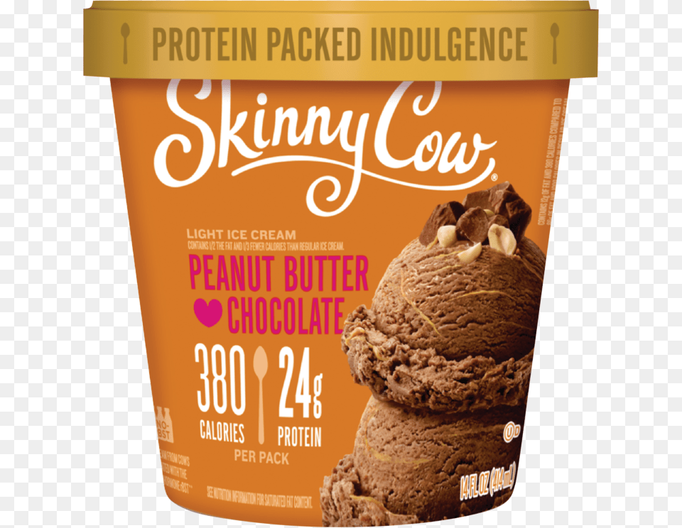 Peanut Butter Chocolate Skinny Cow Ice Cream Tubs, Dessert, Food, Ice Cream, Frozen Yogurt Png