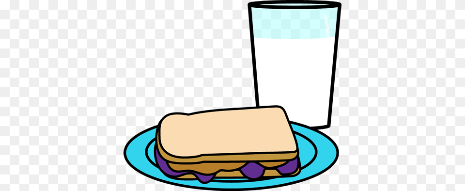 Peanut Butter Clipart Sandwich, Beverage, Milk, Dairy, Food Free Png