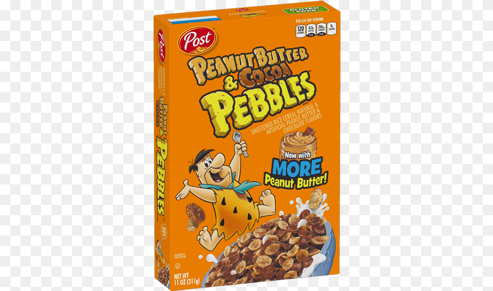 Peanut Butter Cocoa Pebbles Box Peanut Butter And Cocoa Pebbles, Food, Snack Png Image