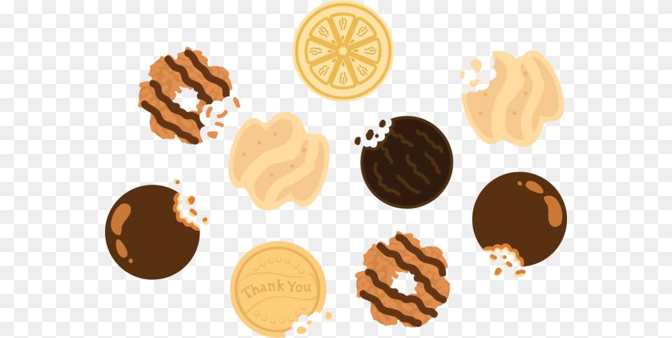 Peanut Butter Cookie Thin Mints Cookies Clip Art, Food, Nut, Plant, Produce Png