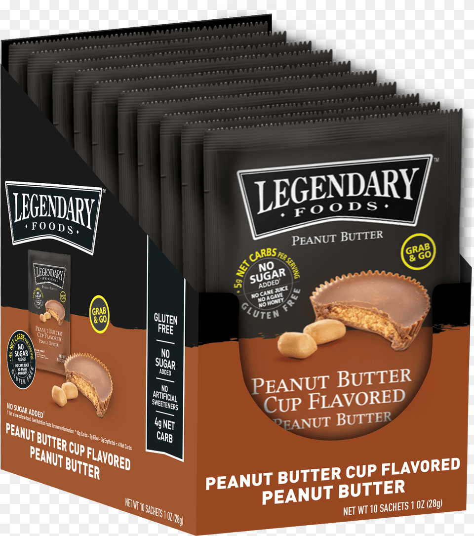 Peanut Butter Cup Nut Butter Squeeze Packs Legendary Foods Almond Butter, Food, Plant, Produce, Vegetable Free Png