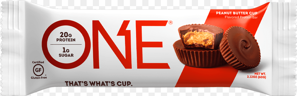 Peanut Butter Cup One Bar Peanut Butter Cup, Food, Sweets, Chocolate, Dessert Free Png Download