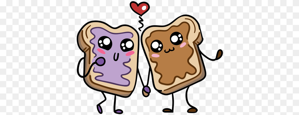 Peanut Butter Jam Sandwich Love Transparent U0026 Svg Peanut Butter And Jelly Sandwich, Bread, Food, Toast, Sweets Free Png