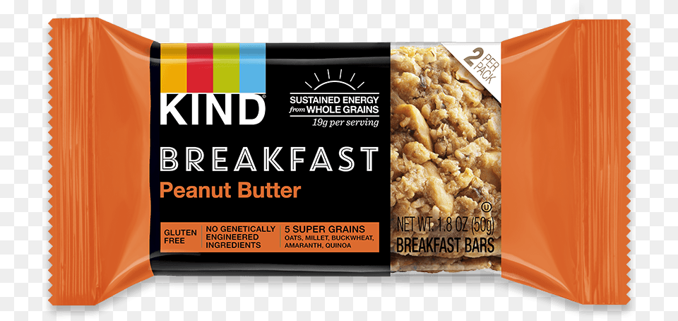 Peanut Butter Kind Breakfast Peanut Butter, Food, Sweets, Snack Free Png Download