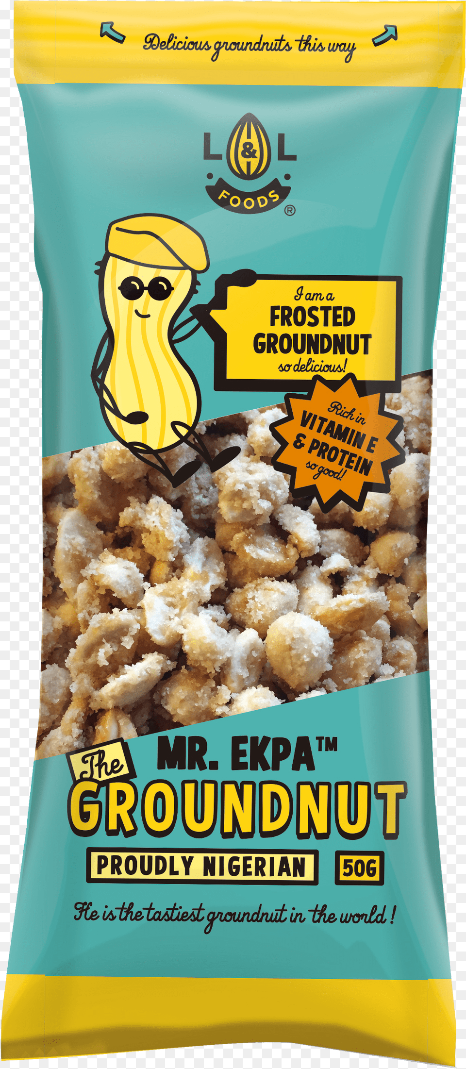 Peanut Clipart Ground Nut Mr Ekpa Frosted Groundnut 50 G, Food, Snack Free Png Download