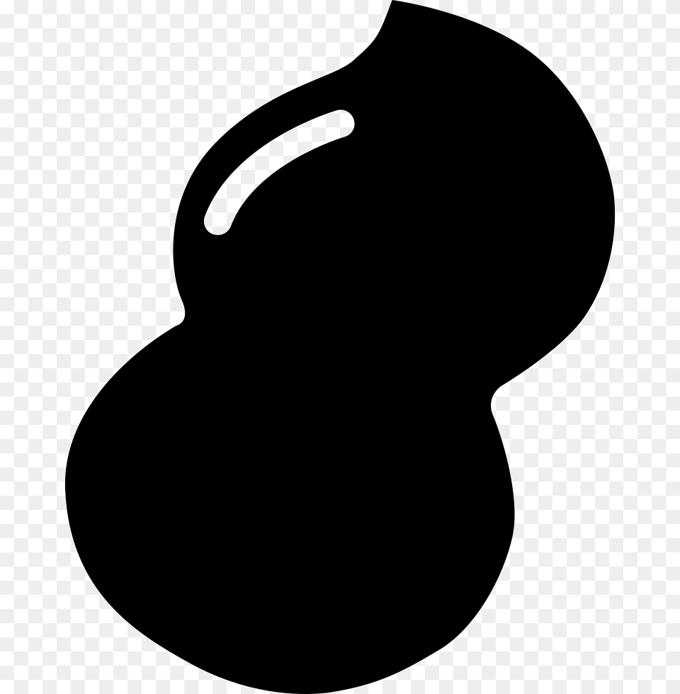 Peanut Meat Icon, Silhouette, Stencil Free Transparent Png