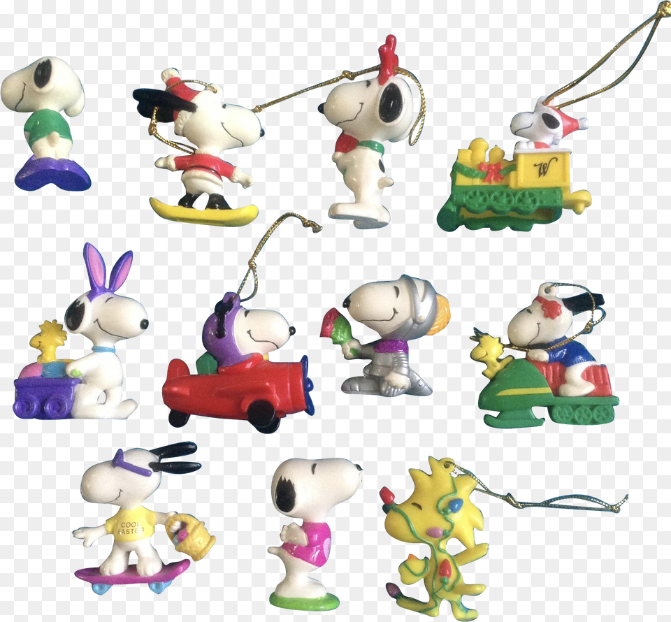 Peanuts Clipart Easter T Snoopy Christmas Ornaments, Toy, Figurine, Plush, Baby Free Png